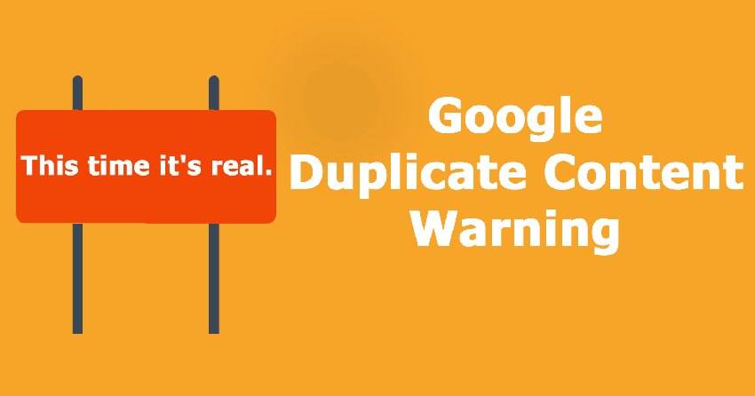 An article about duplicate content